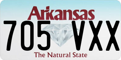 AR license plate 705VXX
