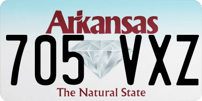 AR license plate 705VXZ