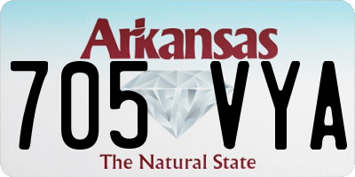 AR license plate 705VYA
