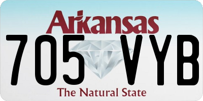 AR license plate 705VYB