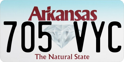 AR license plate 705VYC
