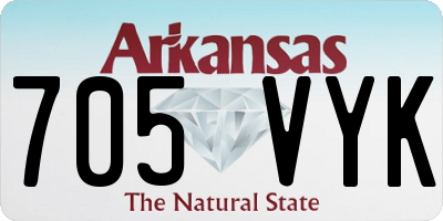AR license plate 705VYK