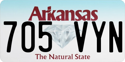 AR license plate 705VYN