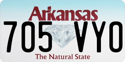 AR license plate 705VYO