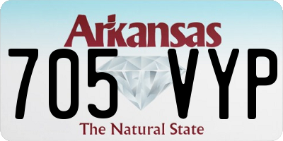 AR license plate 705VYP