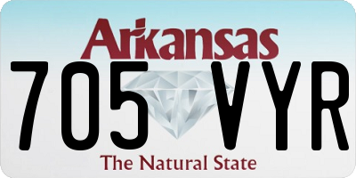 AR license plate 705VYR
