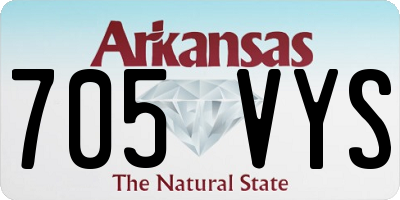 AR license plate 705VYS