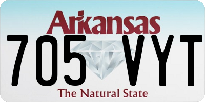 AR license plate 705VYT