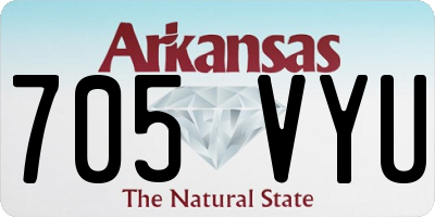 AR license plate 705VYU
