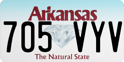 AR license plate 705VYV