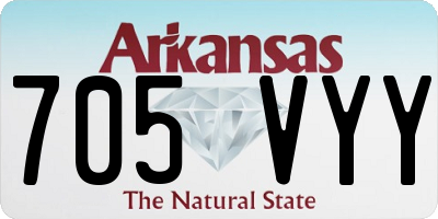 AR license plate 705VYY