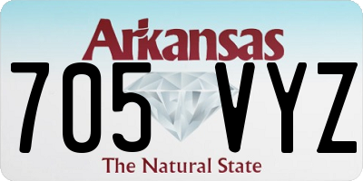 AR license plate 705VYZ