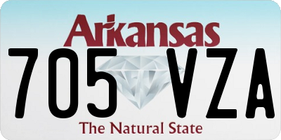 AR license plate 705VZA