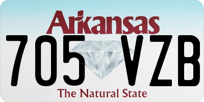 AR license plate 705VZB