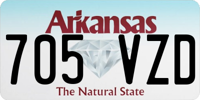 AR license plate 705VZD