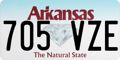 AR license plate 705VZE