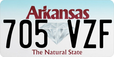 AR license plate 705VZF