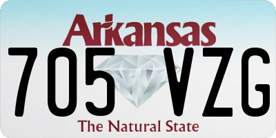 AR license plate 705VZG