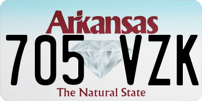 AR license plate 705VZK