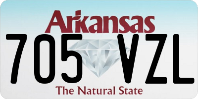 AR license plate 705VZL