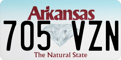 AR license plate 705VZN