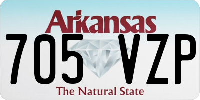 AR license plate 705VZP