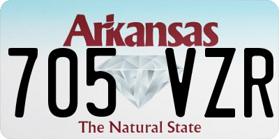 AR license plate 705VZR