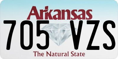 AR license plate 705VZS