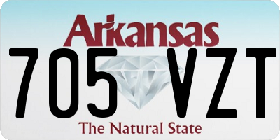 AR license plate 705VZT