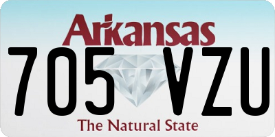 AR license plate 705VZU