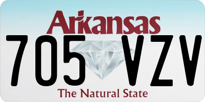 AR license plate 705VZV