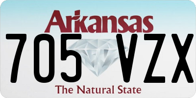 AR license plate 705VZX