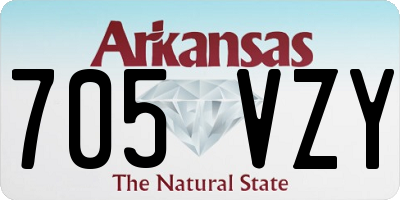 AR license plate 705VZY