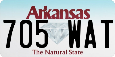 AR license plate 705WAT