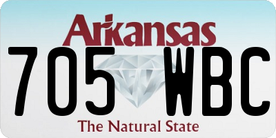 AR license plate 705WBC