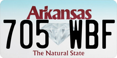 AR license plate 705WBF