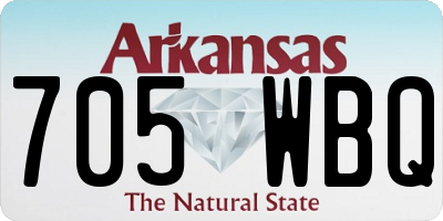 AR license plate 705WBQ