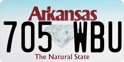 AR license plate 705WBU