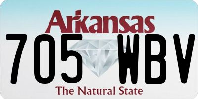 AR license plate 705WBV