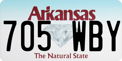 AR license plate 705WBY