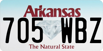 AR license plate 705WBZ