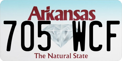 AR license plate 705WCF