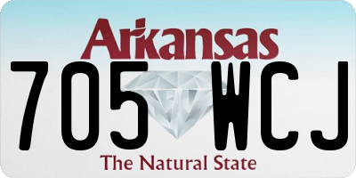 AR license plate 705WCJ