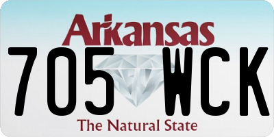 AR license plate 705WCK