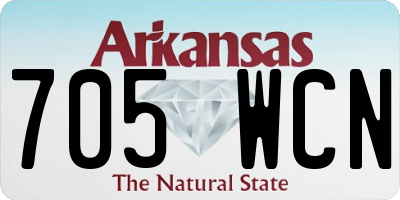 AR license plate 705WCN