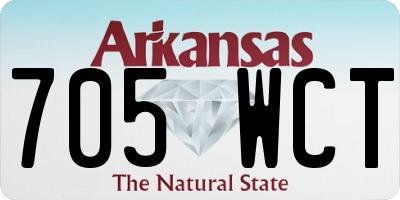 AR license plate 705WCT