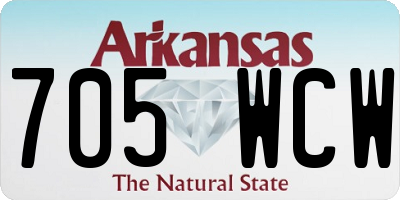 AR license plate 705WCW