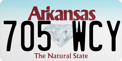 AR license plate 705WCY