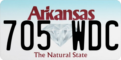 AR license plate 705WDC