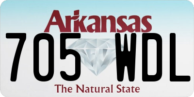 AR license plate 705WDL